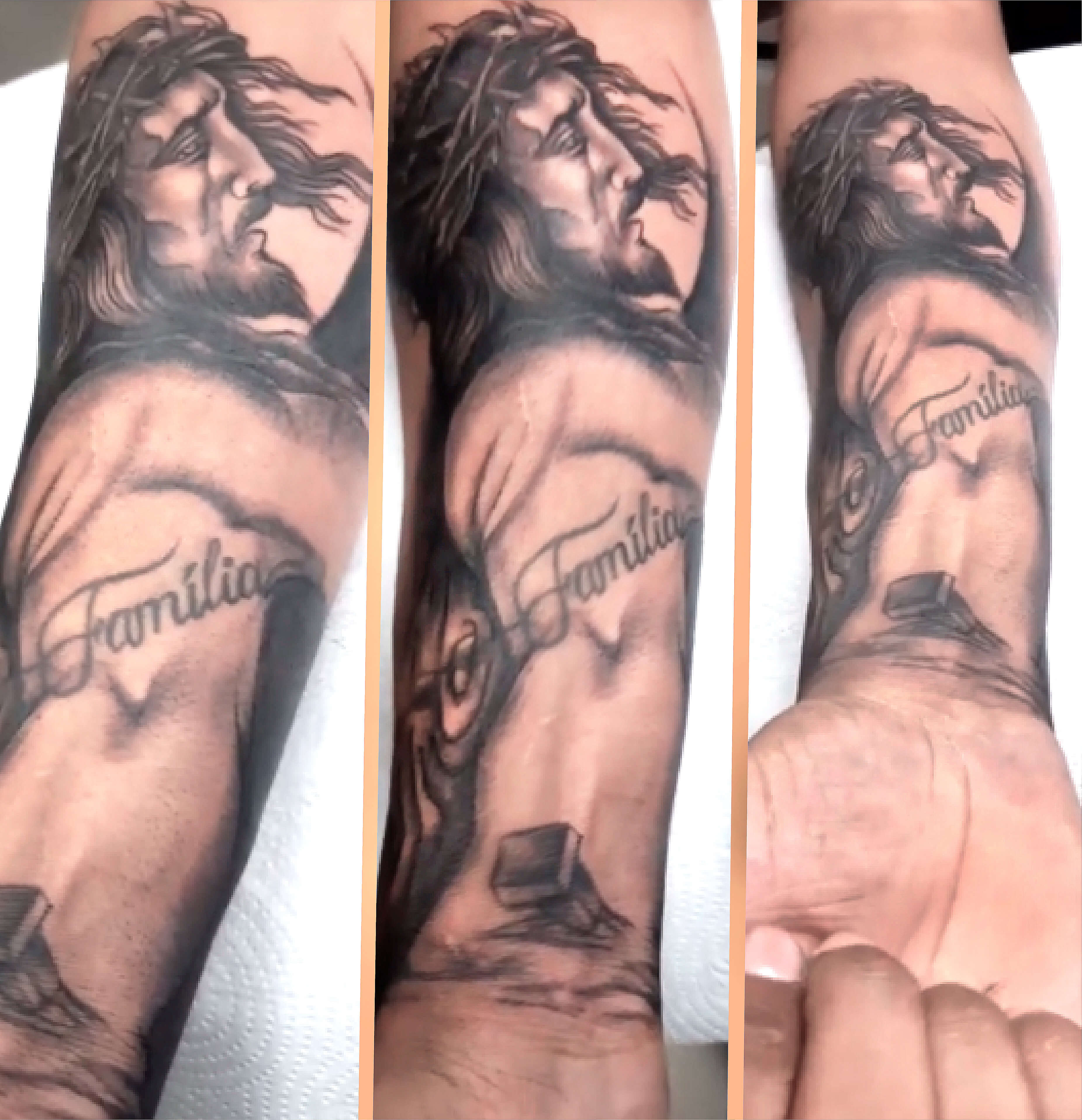 Tattoos Variadas_Realismo 3D Jesus